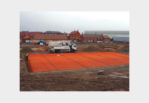 STEP 1: Installing the heat-collecting pipes under the school playground.